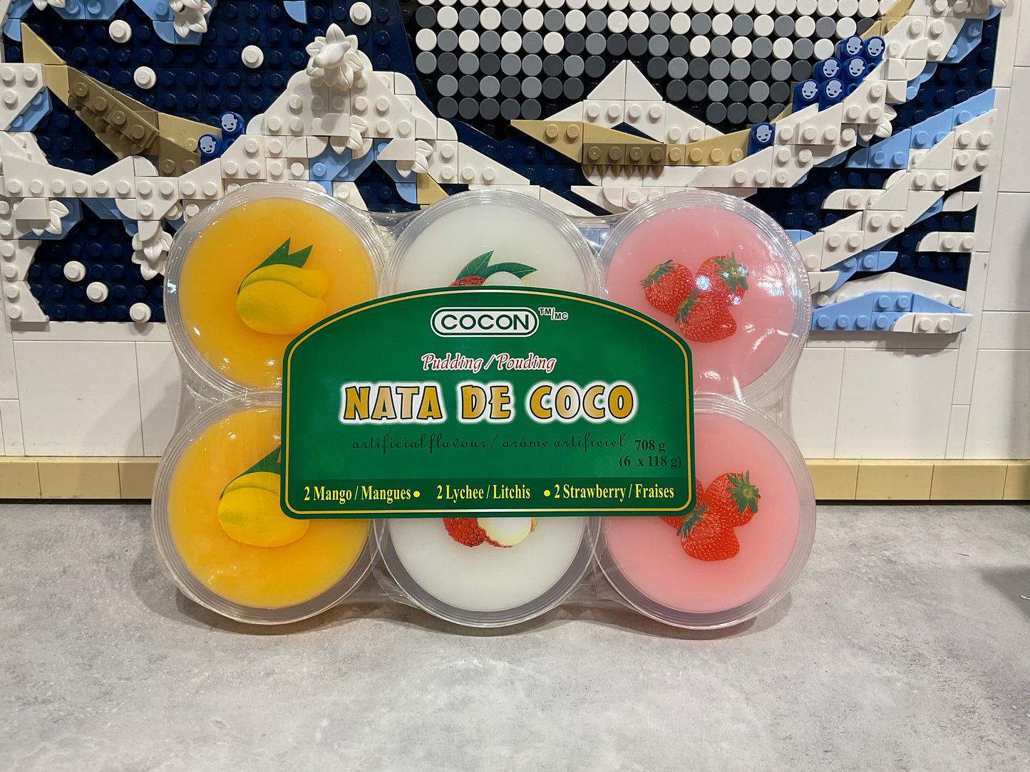 Pudding au nata de coco mixte saveur