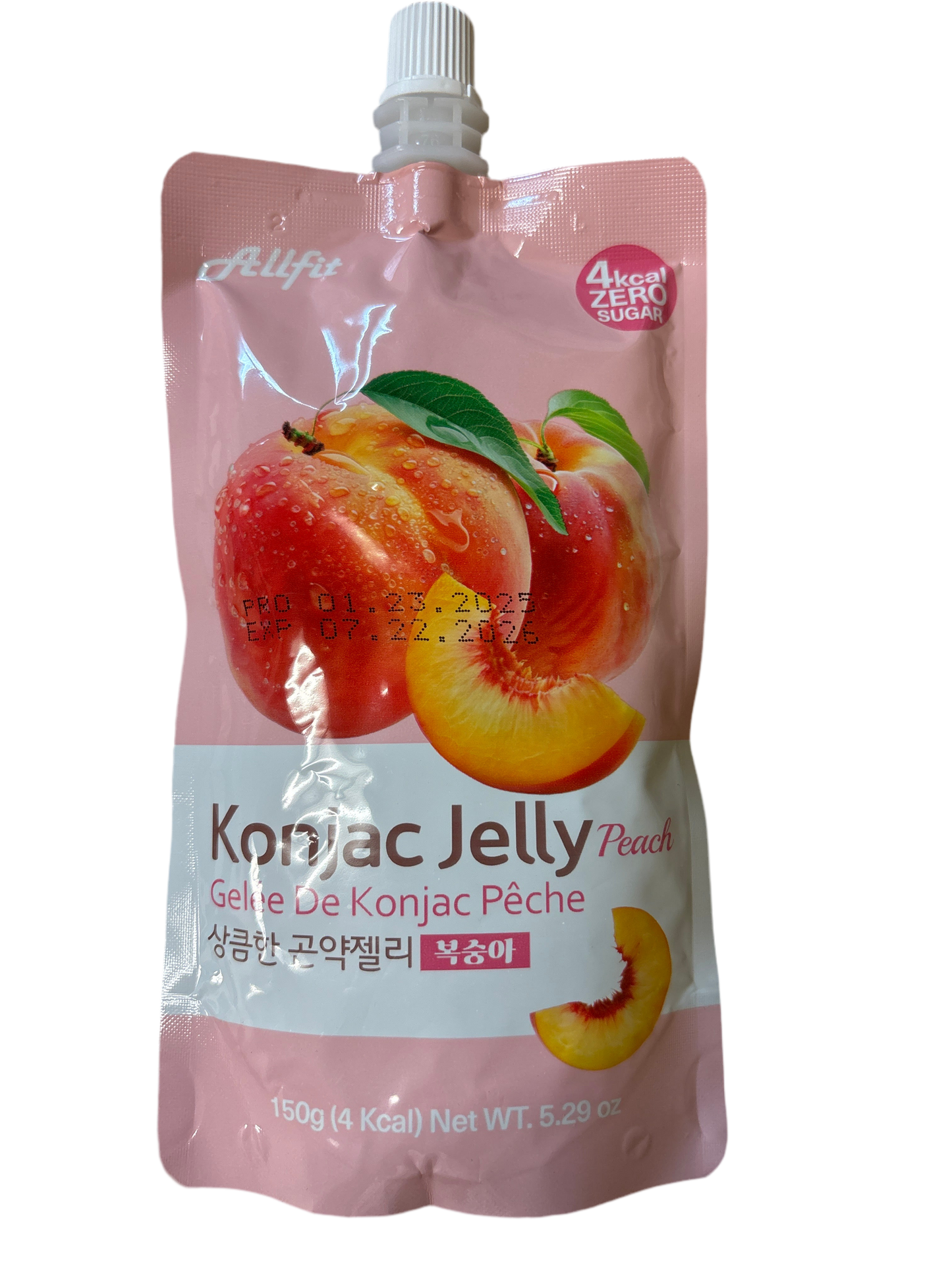 Gelée coréenne au Konjac à boire(pêche) ALLFIT