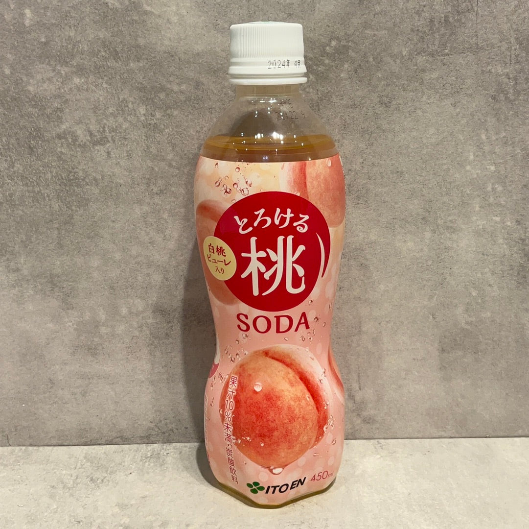 Boisson gazeuse japonaise à la pêche ITO EN 450ml