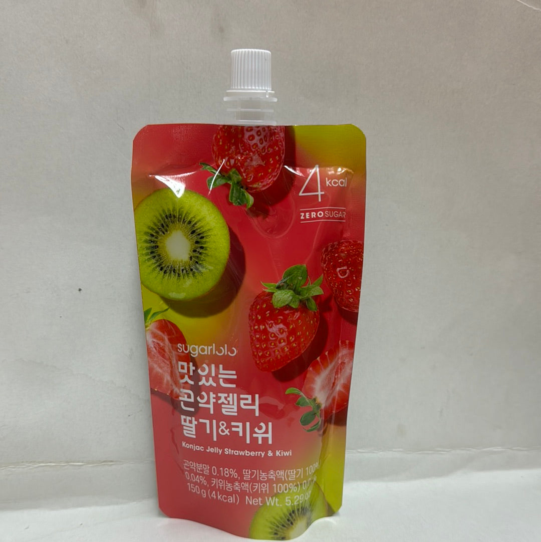 Gelée coréenne au Konjac à boire(kiwi et fraise) SUGARLOLO