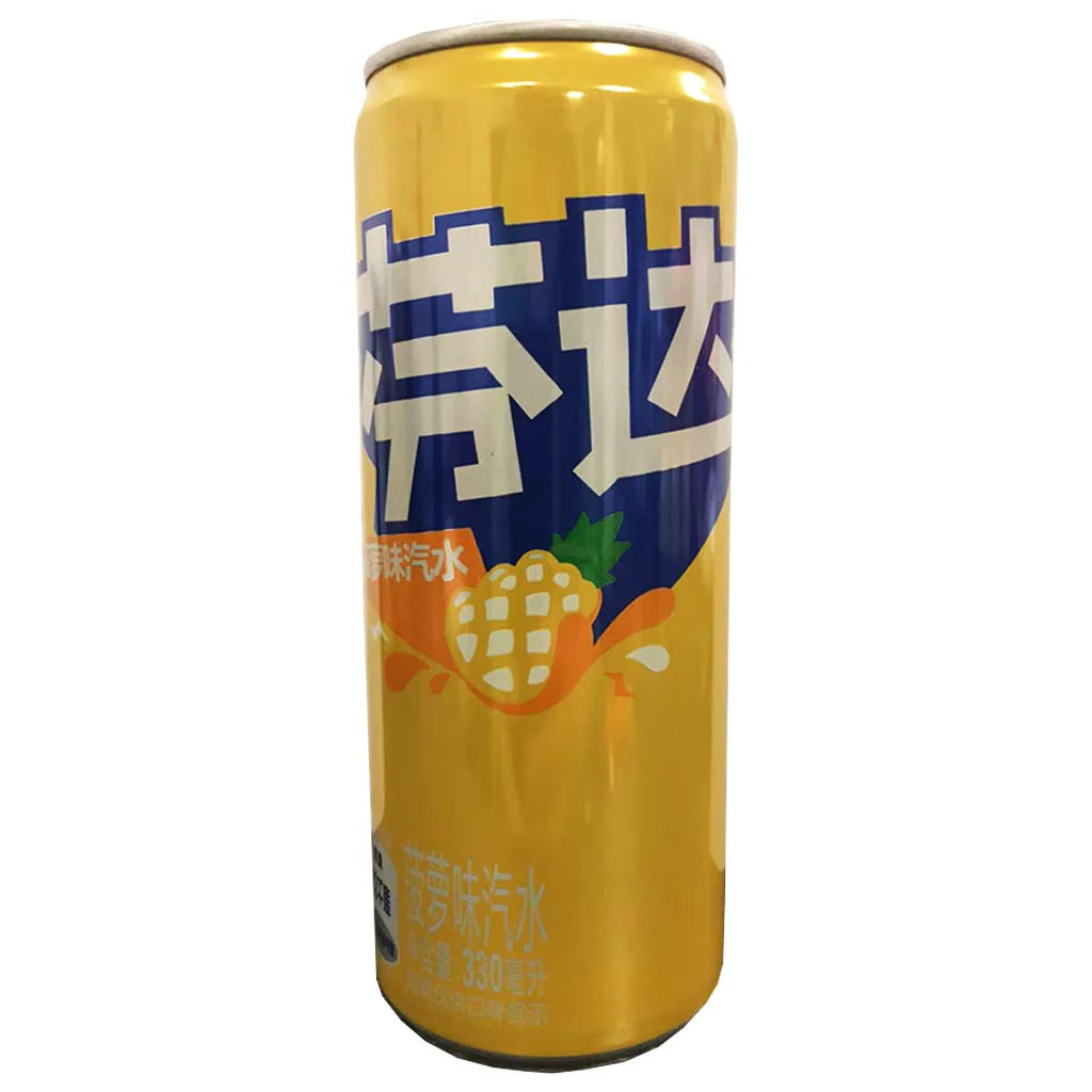 FANTA saveur d’ananas 芬达 菠萝味汽水 330mL