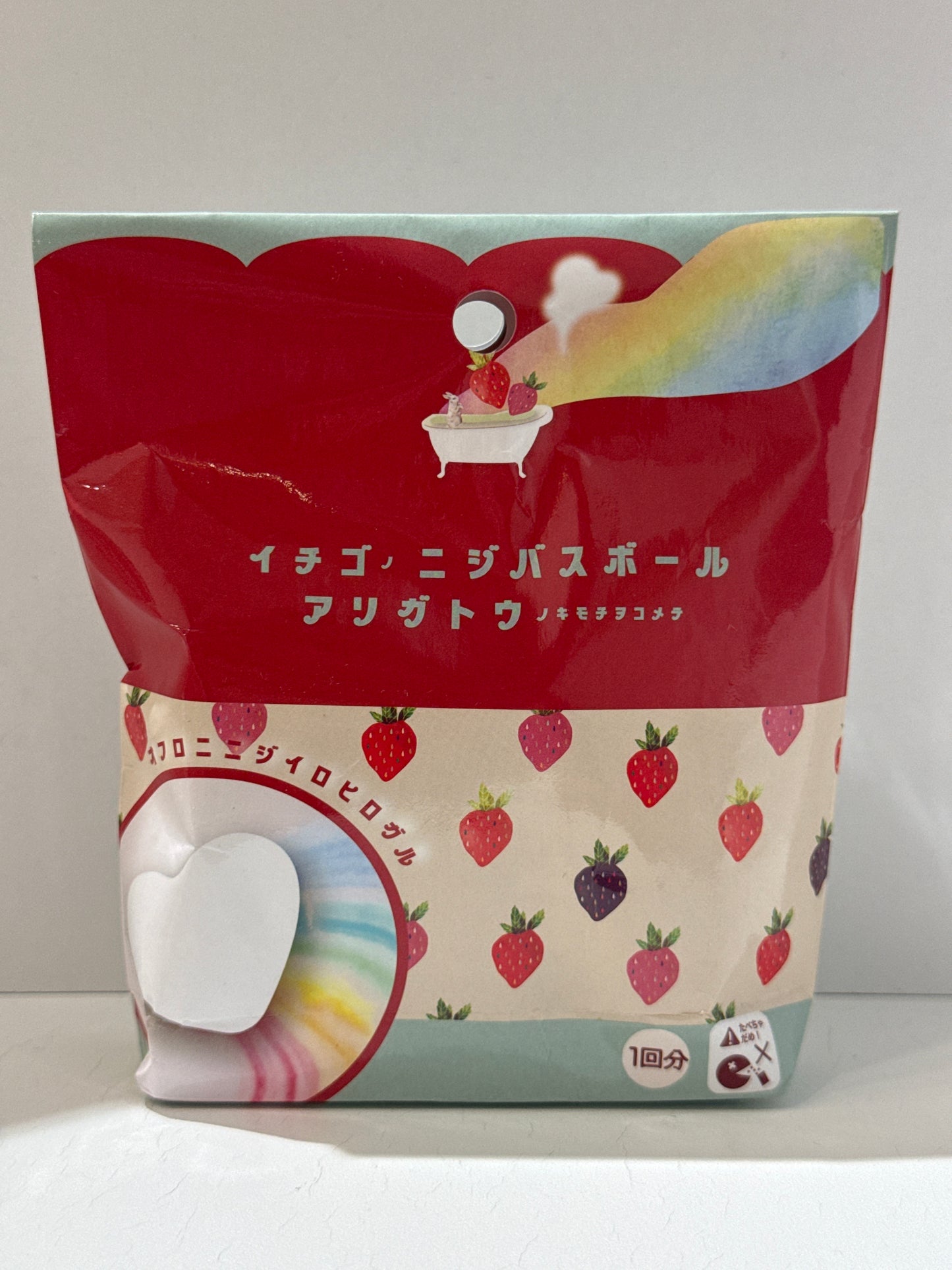 HONYARADOH Rainbow Bath Ball Strawberry