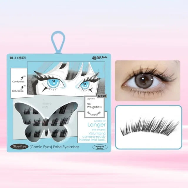 BLJ Comic Eyes Glue-free False Eyelashes HD04 Miss Wavy