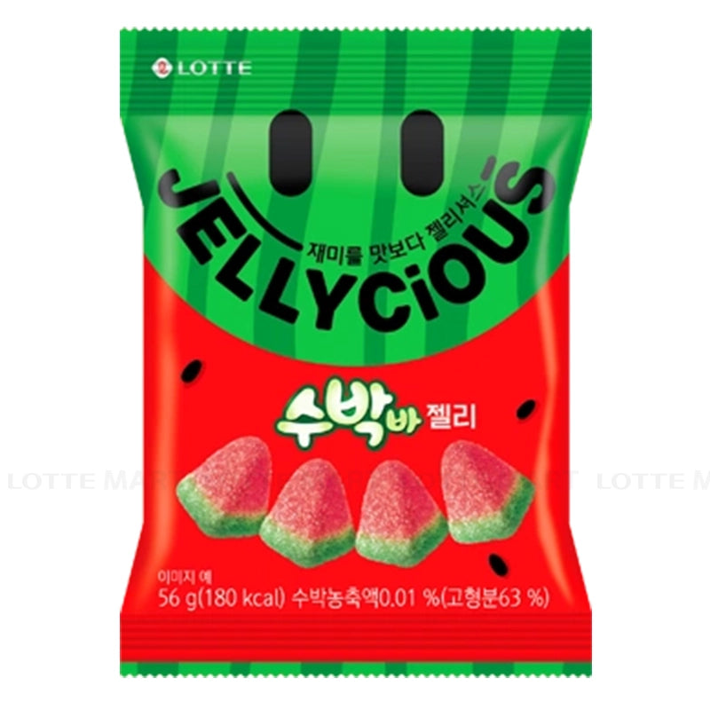 Bonbon au melon d’eau Jellycious LOTTE 56g