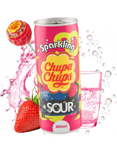 Boisson pétillante ChupaChups à la fraise Sour