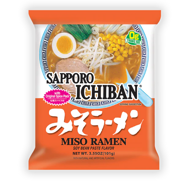 Nouilles instantanées à la japonaise(miso ramen) SAPPORO ICHIBAN