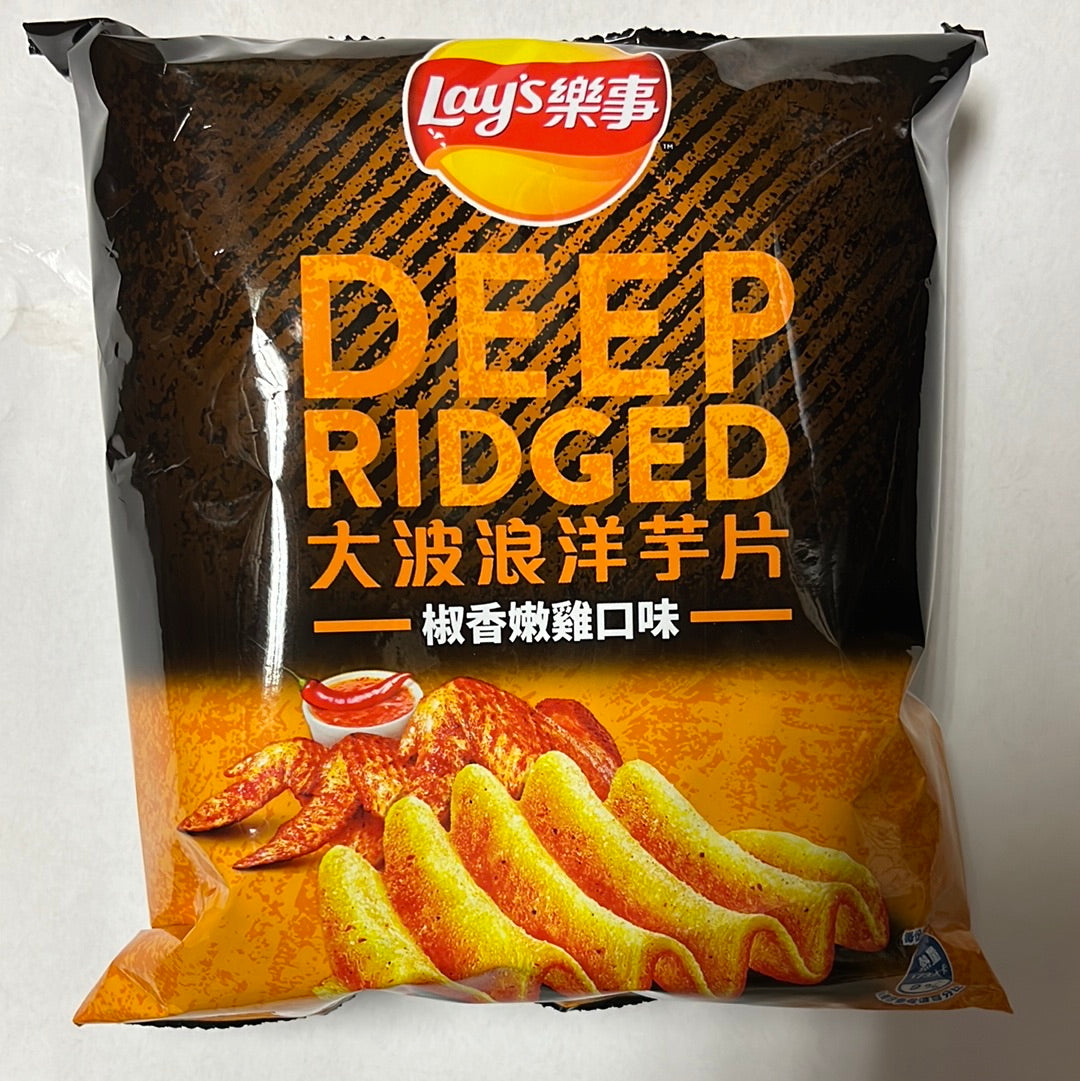 Chips Lay‘s (saveur poulet épicé) 乐事 椒香嫩鸡口味 大波浪薯片 30.5g