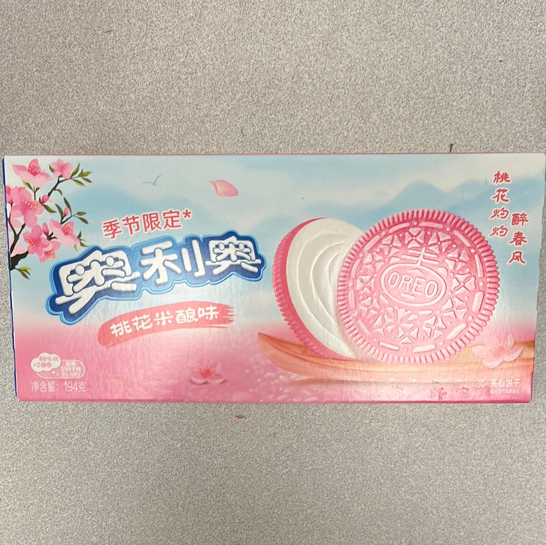 OREO à la fleur de pêche et au riz 桃花米酿味 奥利奥 194g