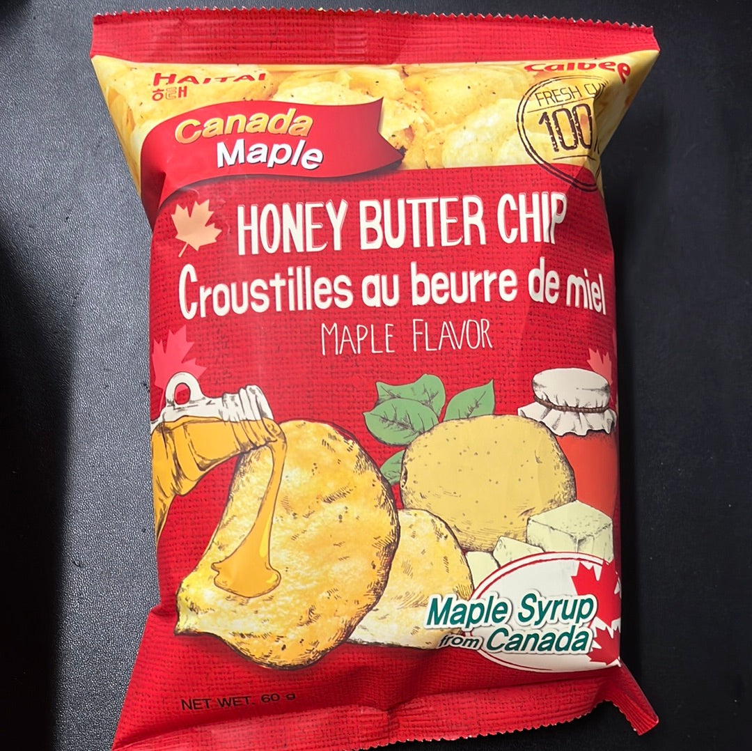 Chips à beurre de miel (saveur de Sirop d’érable) HAITAI 🇰🇷枫糖味 蜂蜜黄油薯片60g