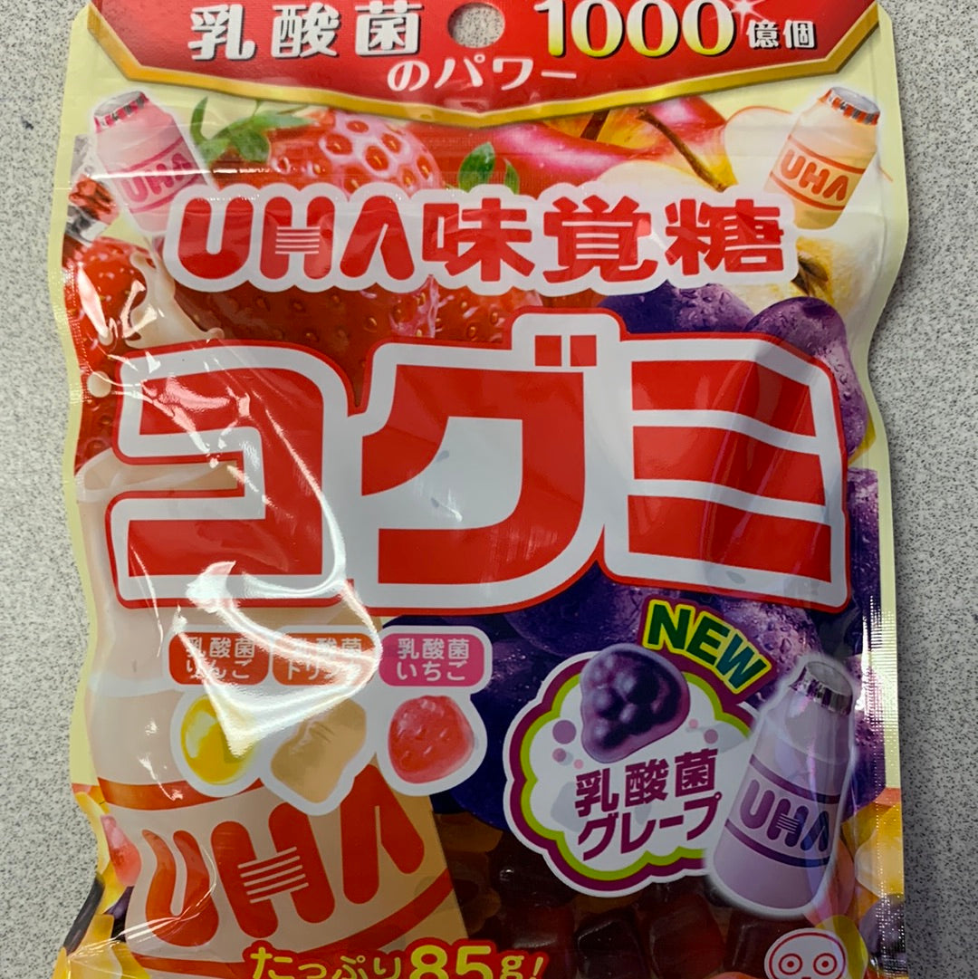 Bonbon aux yogourts et aux fruits assorties UHA