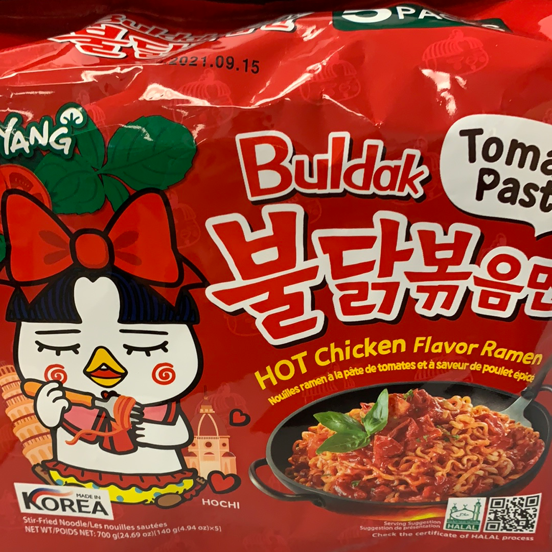 Nouilles piquantes à la pâte de tomates Buldak SAMYANG 通心粉 火鸡面