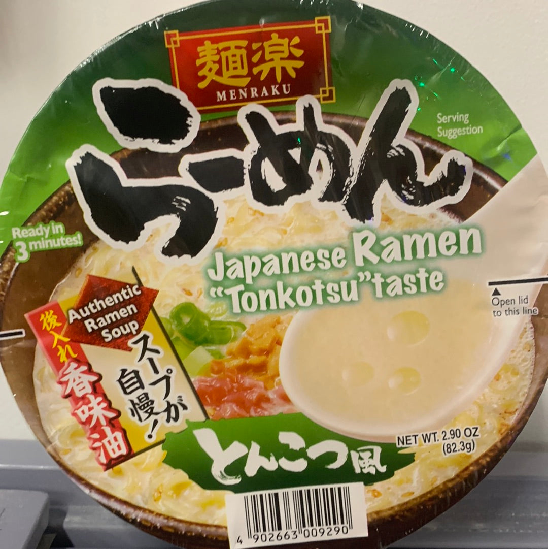 Ramen japonais Tonkotsu MENRAKU🇯🇵豚骨拉面 82.3g