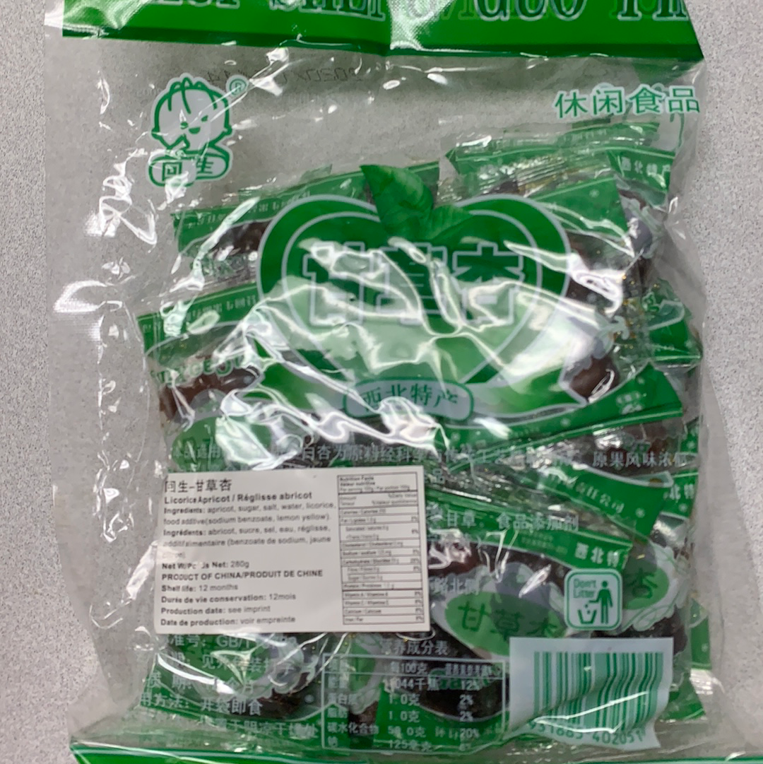 Régliss abricot 甘草杏 280g