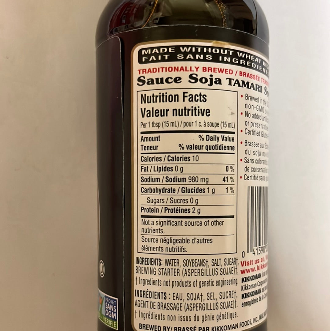 Sauce de soya sans gluten TAMARI 日本无麸质酱油 296mL