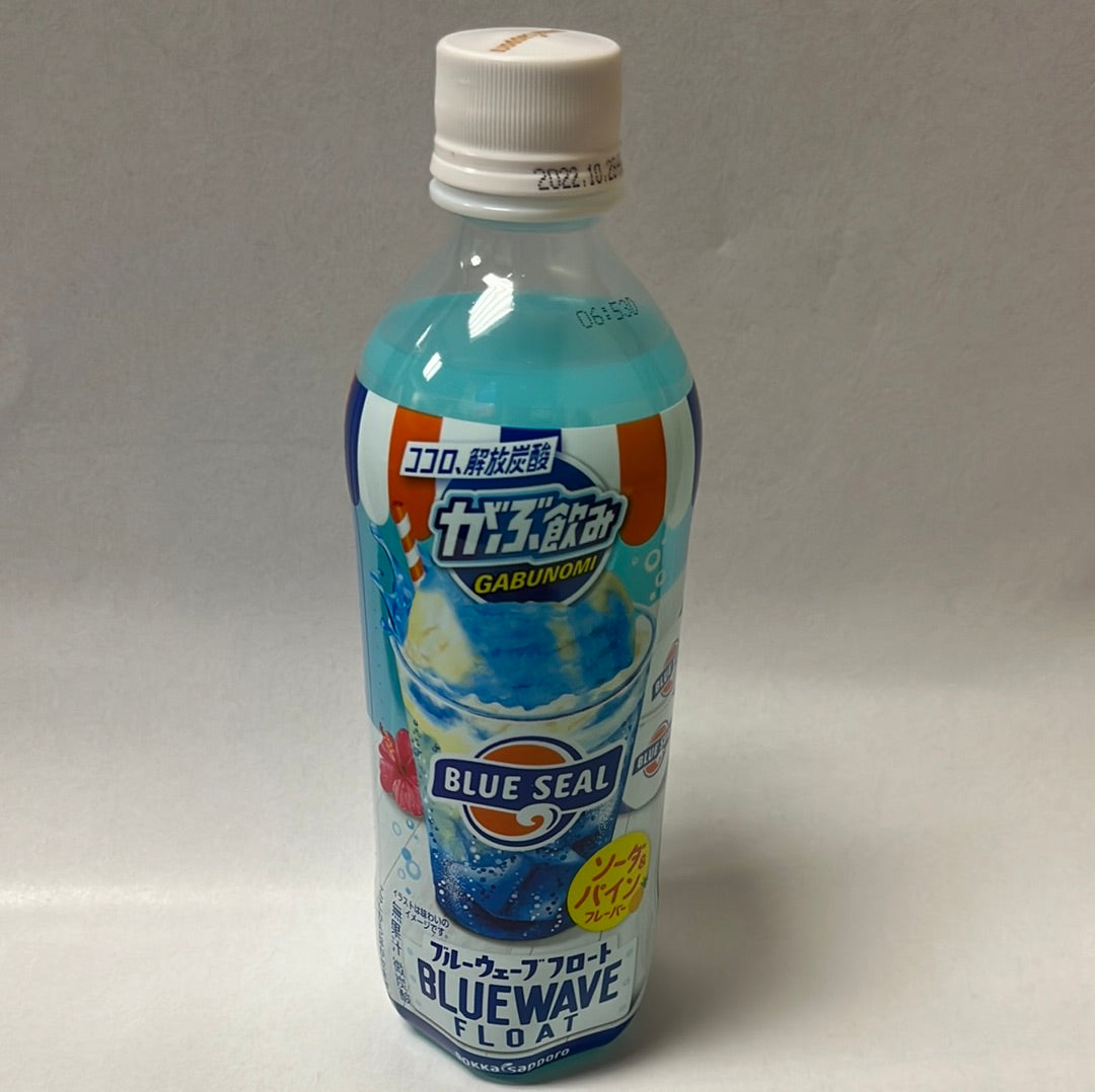 Soda japonais POKKA SAPPORO (saveur BLUEWAVE FLOAT)🇯🇵蓝色波浪汽水 500ml