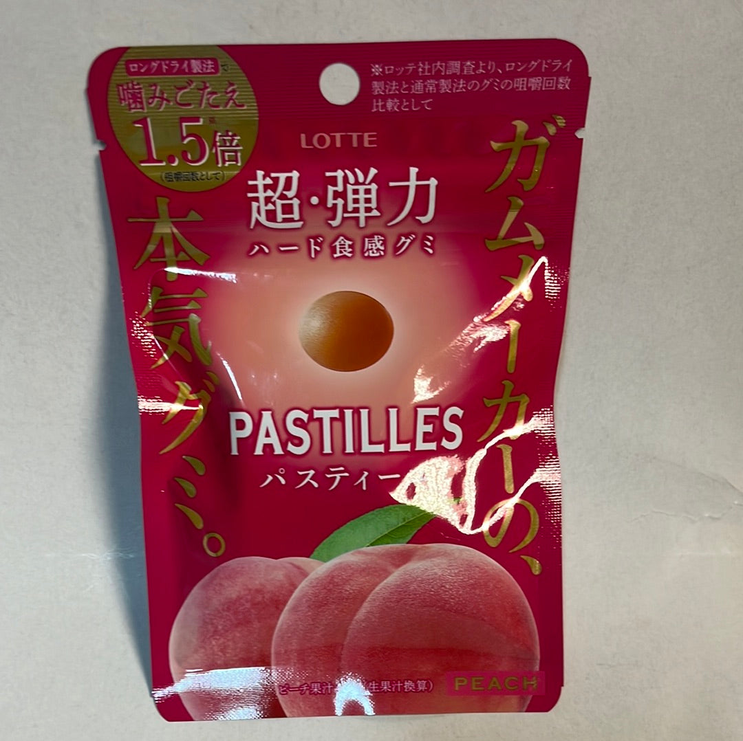 Bonbon aux pêches Pastilles LOTTE 30g