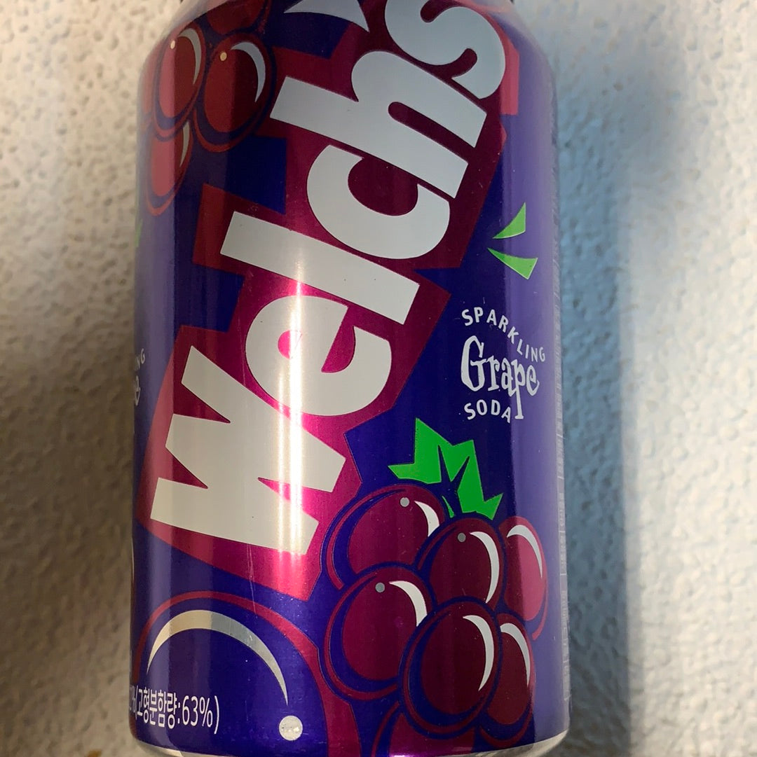 Welch's soda (saveur raisin rouge) 355mL