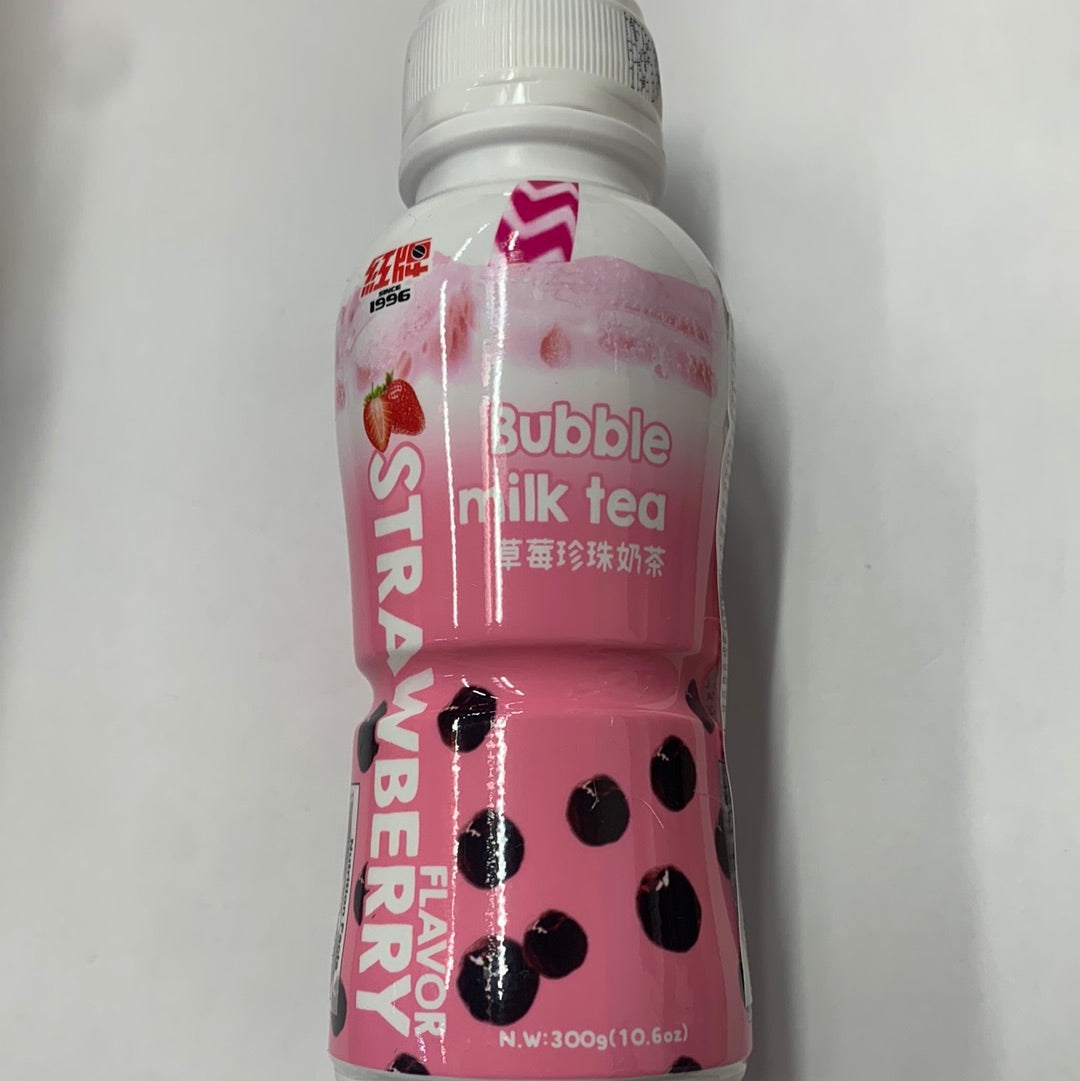 Promo-Thé au lait Taïwanais(saveur de fraise)RICO 红牌 台湾草莓珍珠奶茶 300g