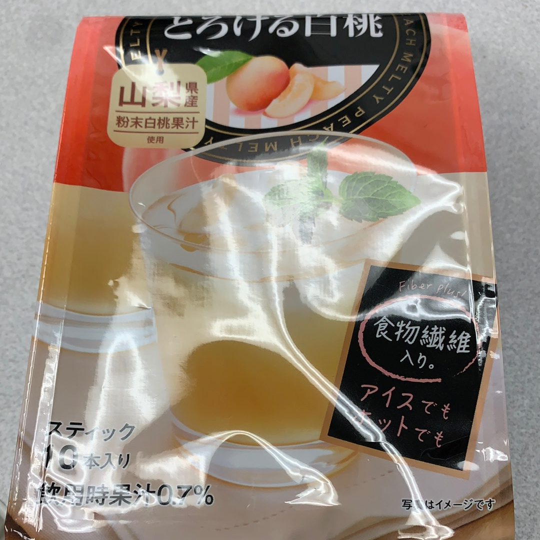 Poudre de boisson au pêche japonais 日东红茶 白桃冲泡果汁