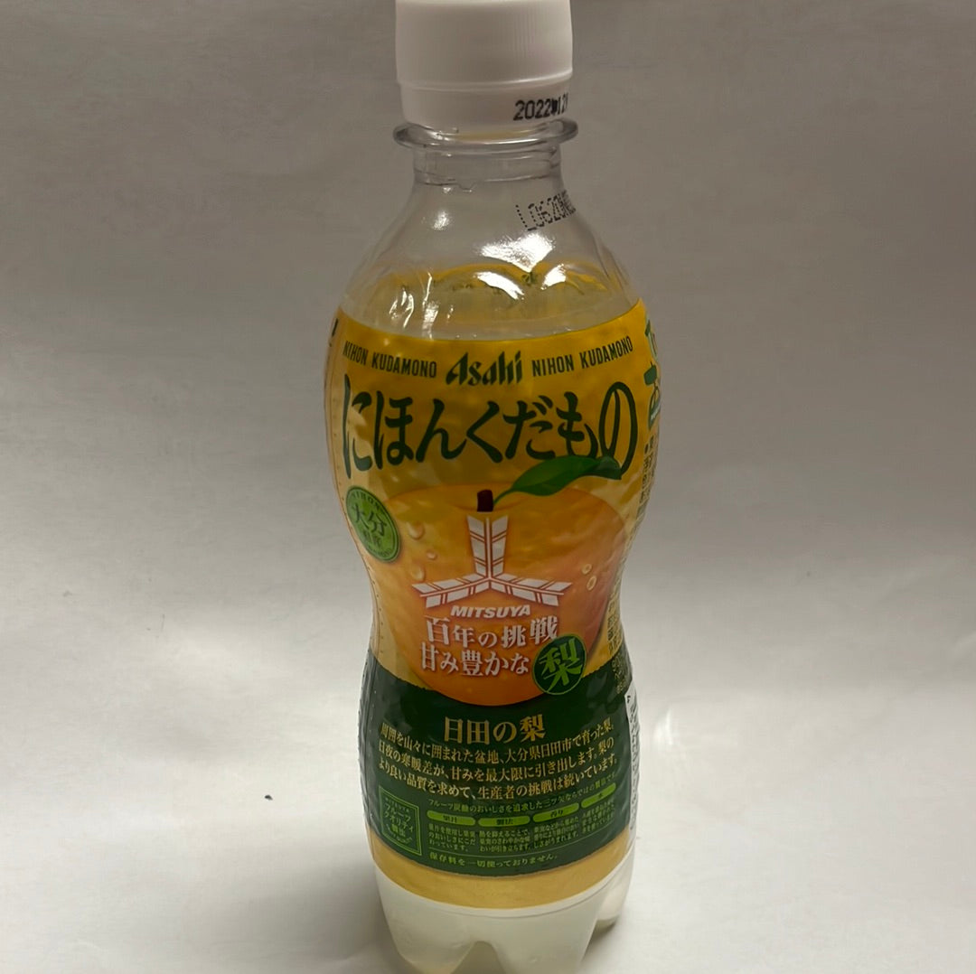Boisson gazeuse japonaise au poire Mitsuya ASAHI 460mL