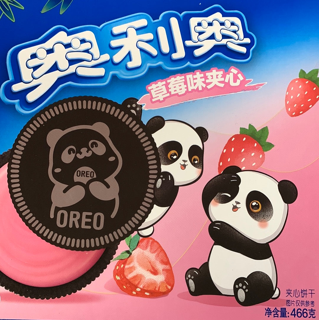 Oreo(saveur fraise)草莓味夹心 奥利奥饼干 466g