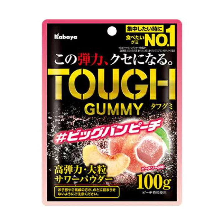 Bonbon TOUGH gummy à la pêche  KABAYA 100g