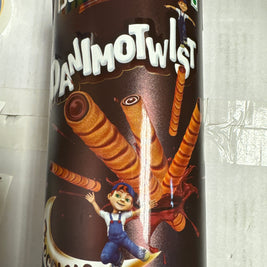 Rouleau de gaufrette à la crème au chocolat