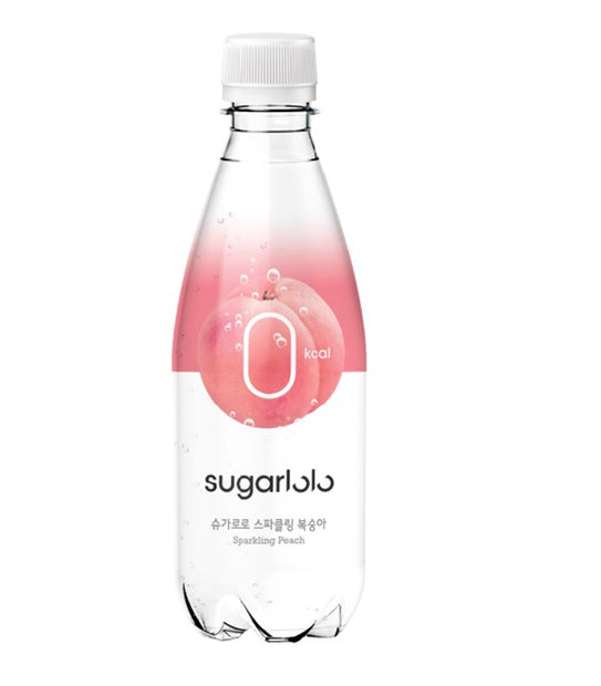 Eau pétillante (saveur pêche ) SUGARLOLO 350mL