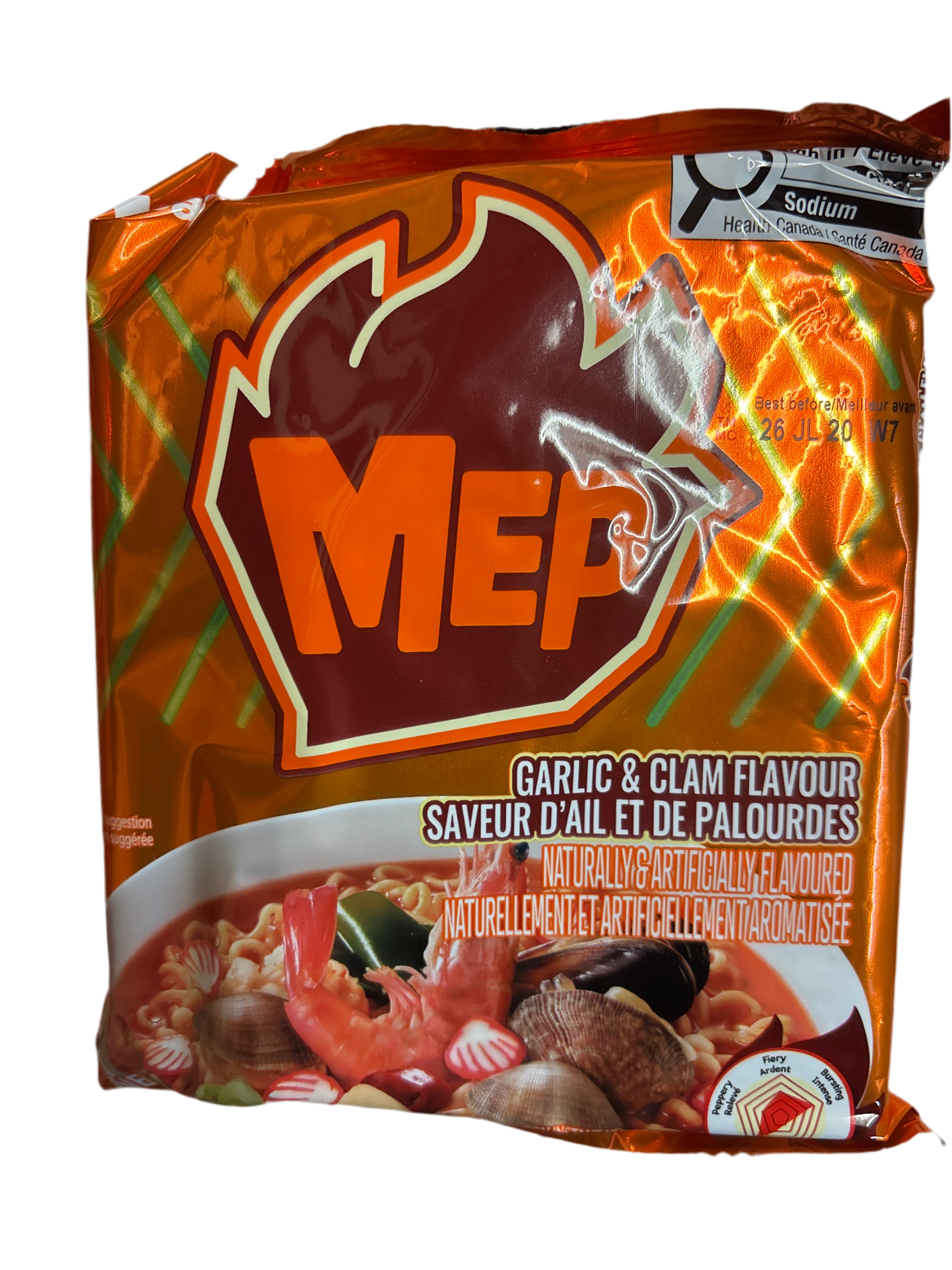 Ramen à l’ail et palourdes MEP SAMYANG 120g