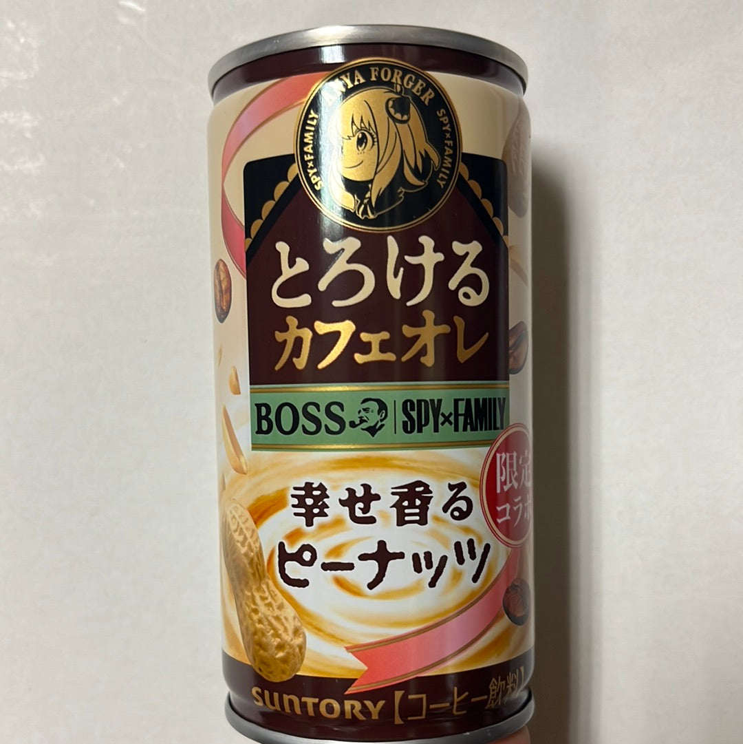 Café japonais aux cacahuètes BossXSpyFamily SUNTORY 185g