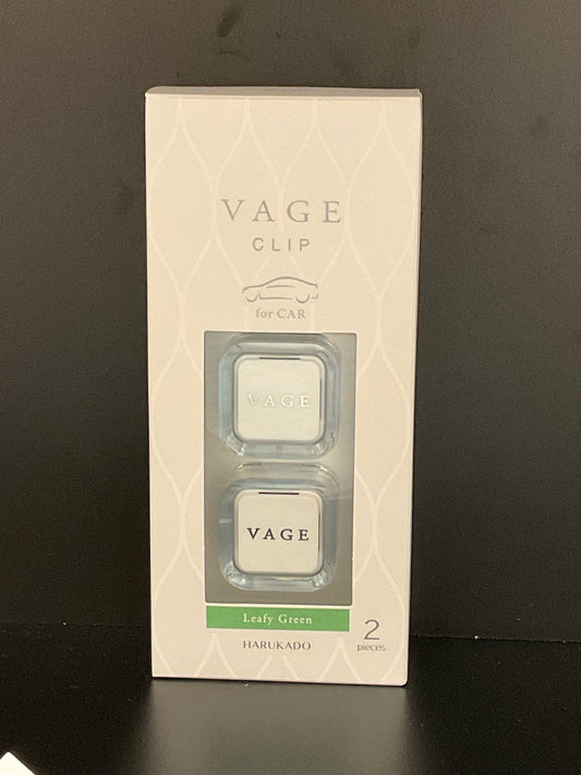 HARUKADO Vage Parfum de voiture à clip Vert feuillu 2pcs