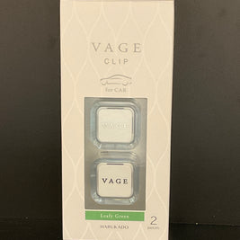 HARUKADO Vage Parfum de voiture à clip Vert feuillu 2pcs
