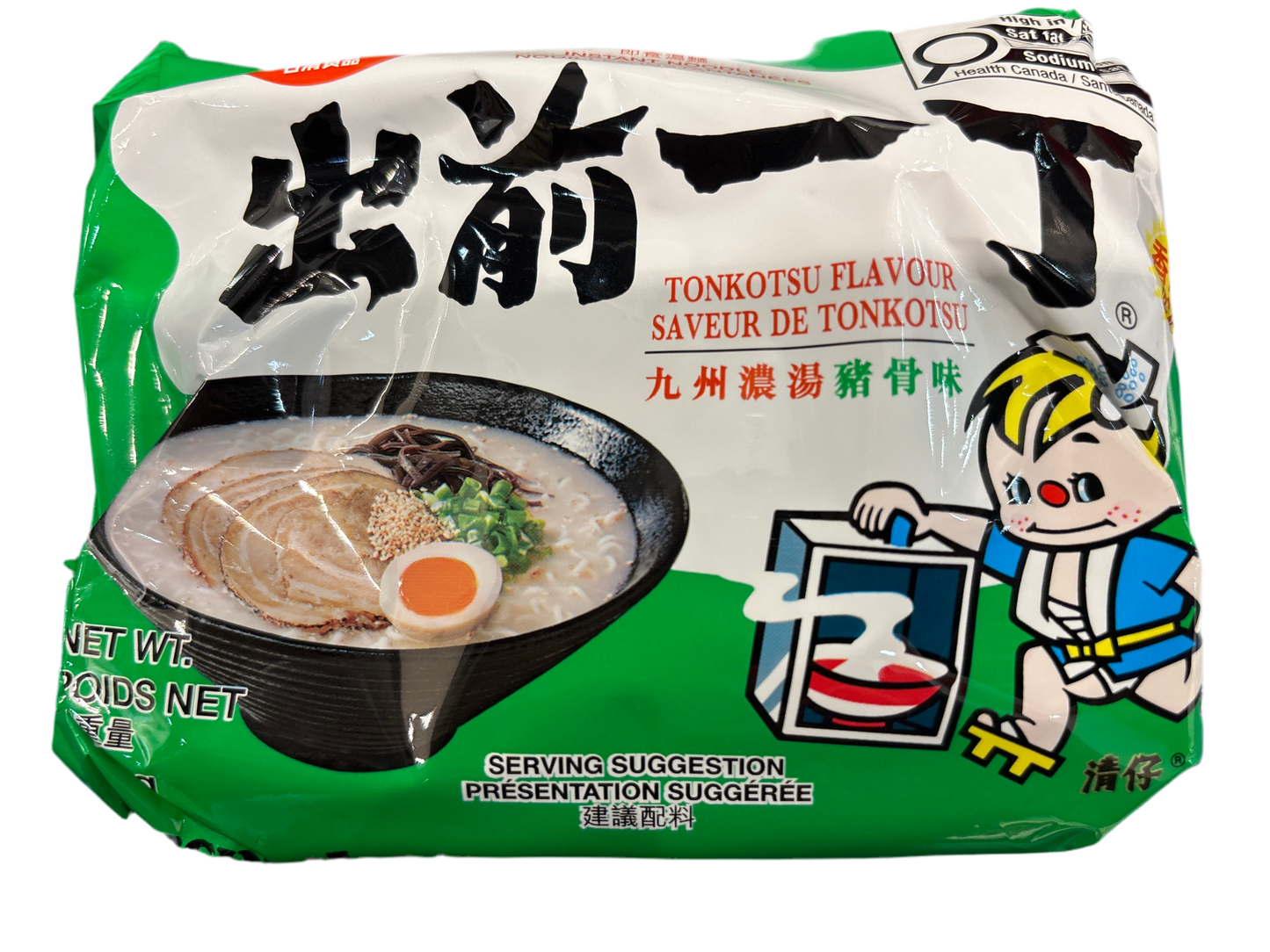Nouilles instantanées(saveur tonkotsu) 出前一丁 九州猪骨浓汤100g