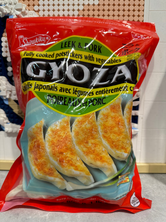 Gyoza pékinois au poireaux et porc SHIRAKIKU 595g