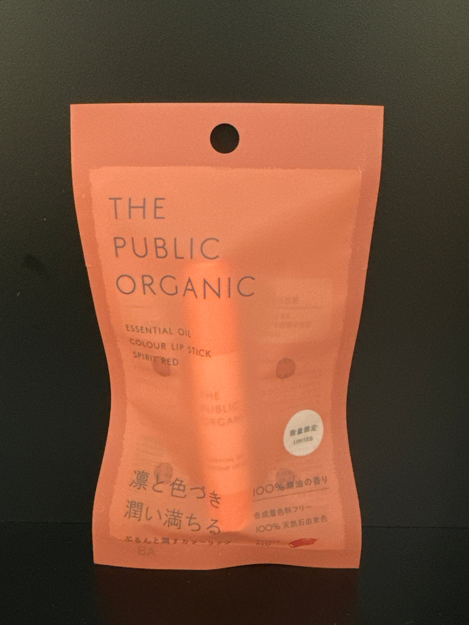 THE PUBLIC ORGANIC Color Lip Stick Spirit Red