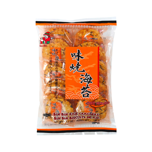 Craquelins au riz épicés BINBIN 宾宾味烧海苔 135g