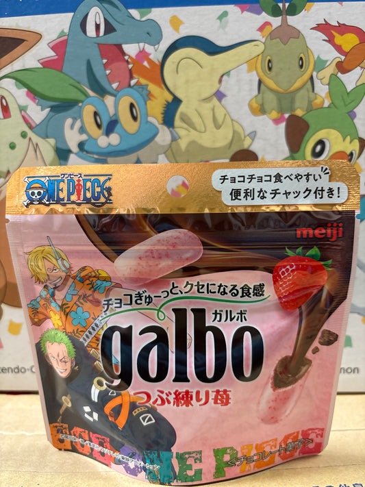 Biscuit au chocolat et aux fraises Galbo One Piece MEIJI