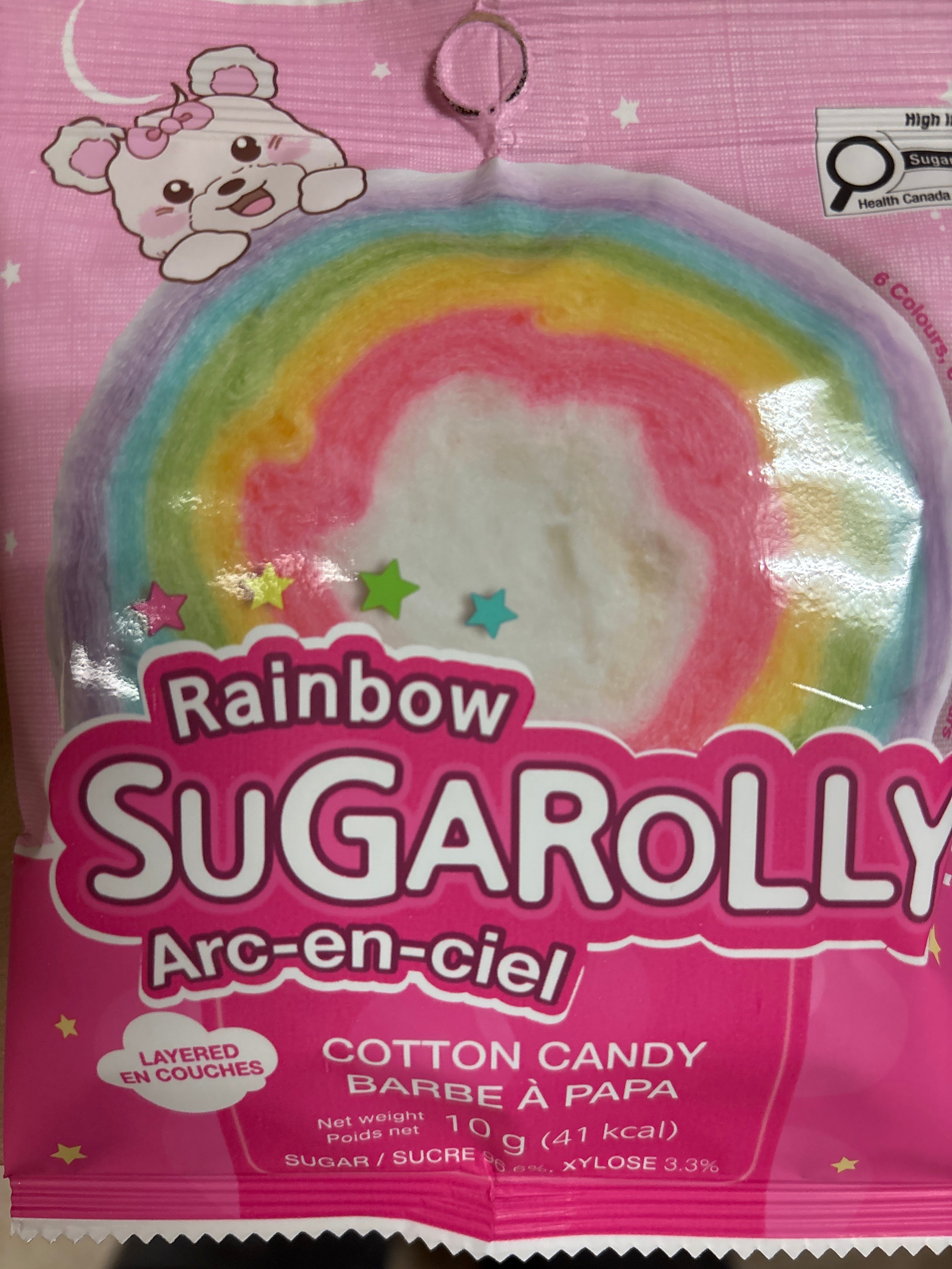 Barbe à papa Arc-en-ciel 10g