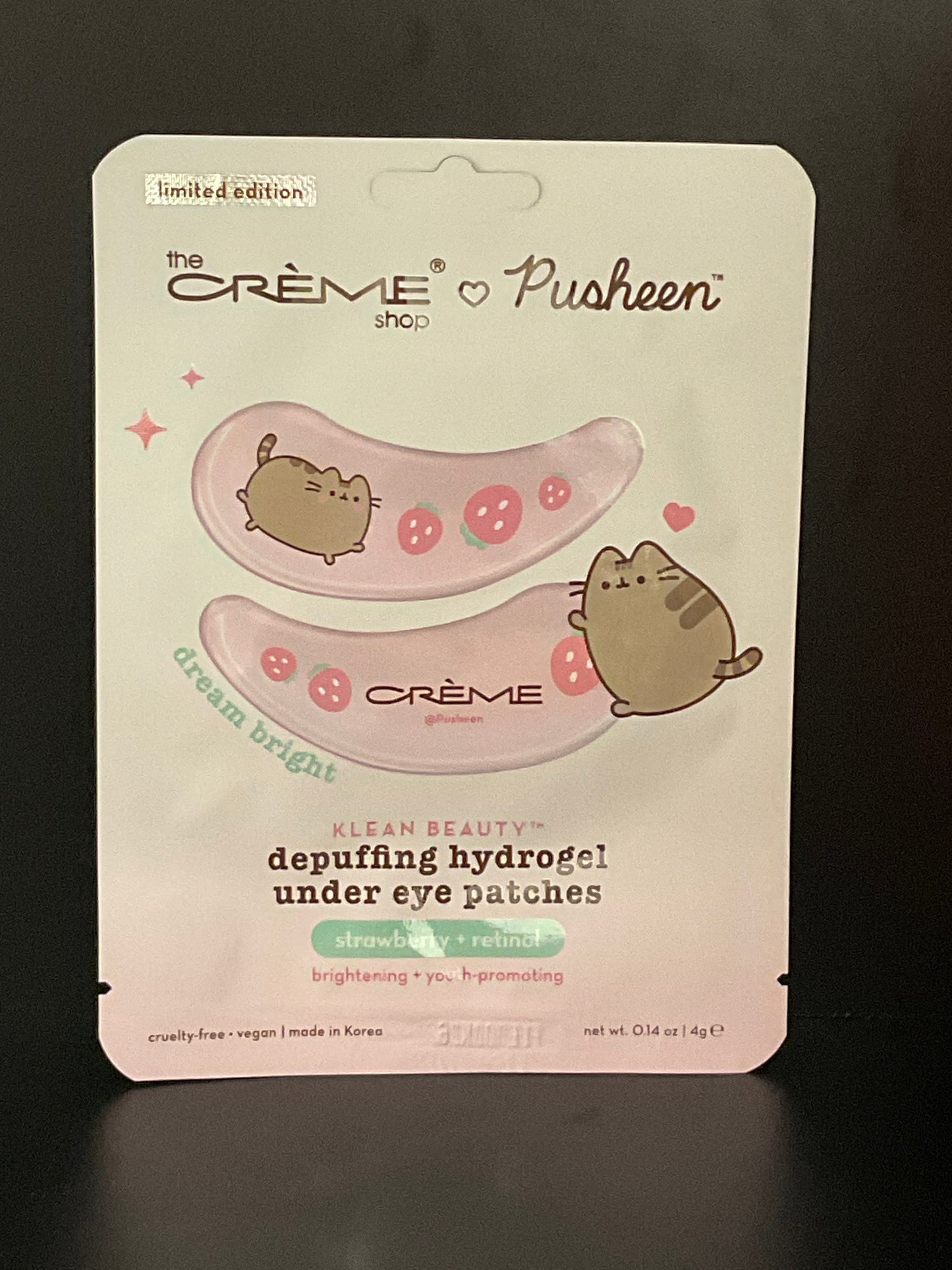 THE CREME SHOP Pusheen Eye Patch Fraise Éclaircissement