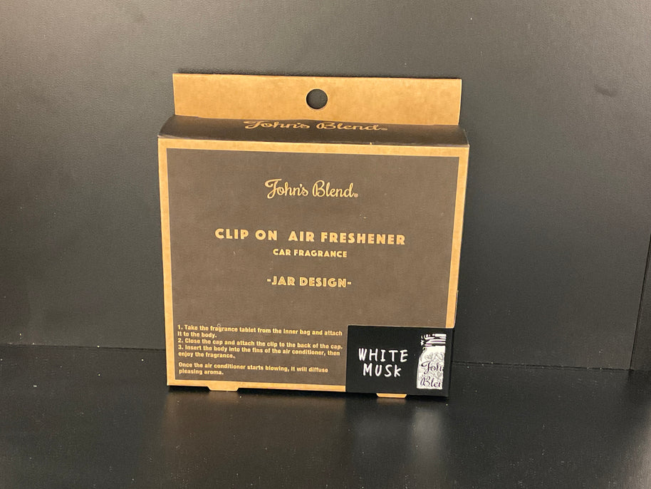 Désodorisant pour voiture JOHNS BLEND Car Air Freshener White Musk