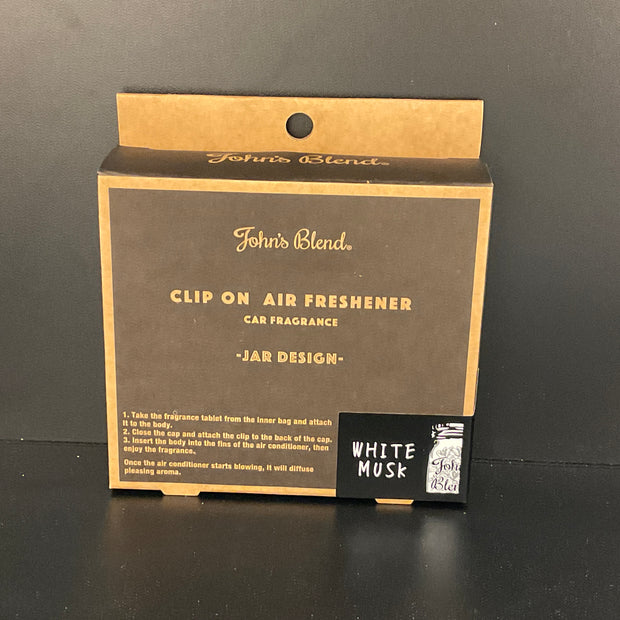 Désodorisant pour voiture JOHNS BLEND Car Air Freshener White Musk
