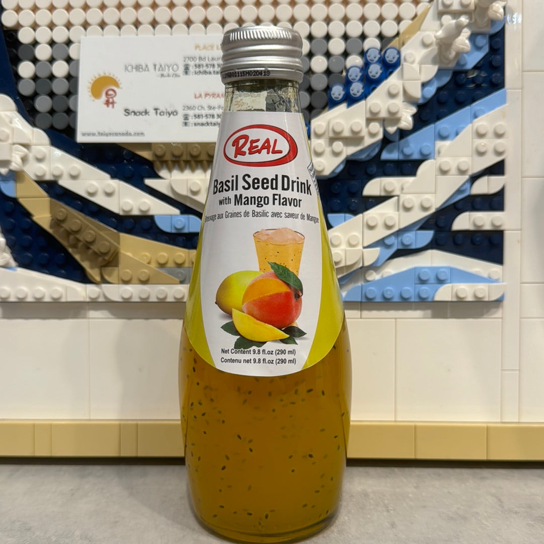 Boisson aux graines de basilic (saveur mangue) 290mL