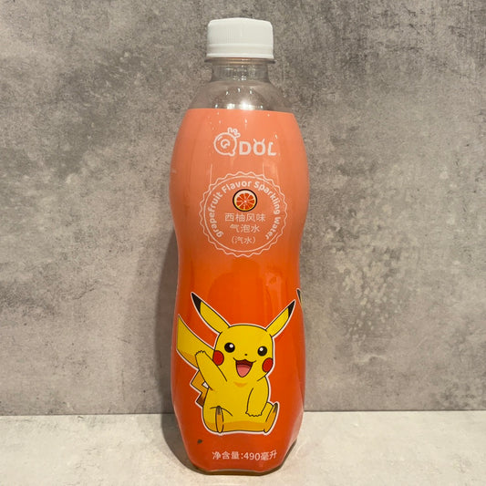 Boisson gazeuse (saveur pamplemousse) Pikachu QDOL 490ml