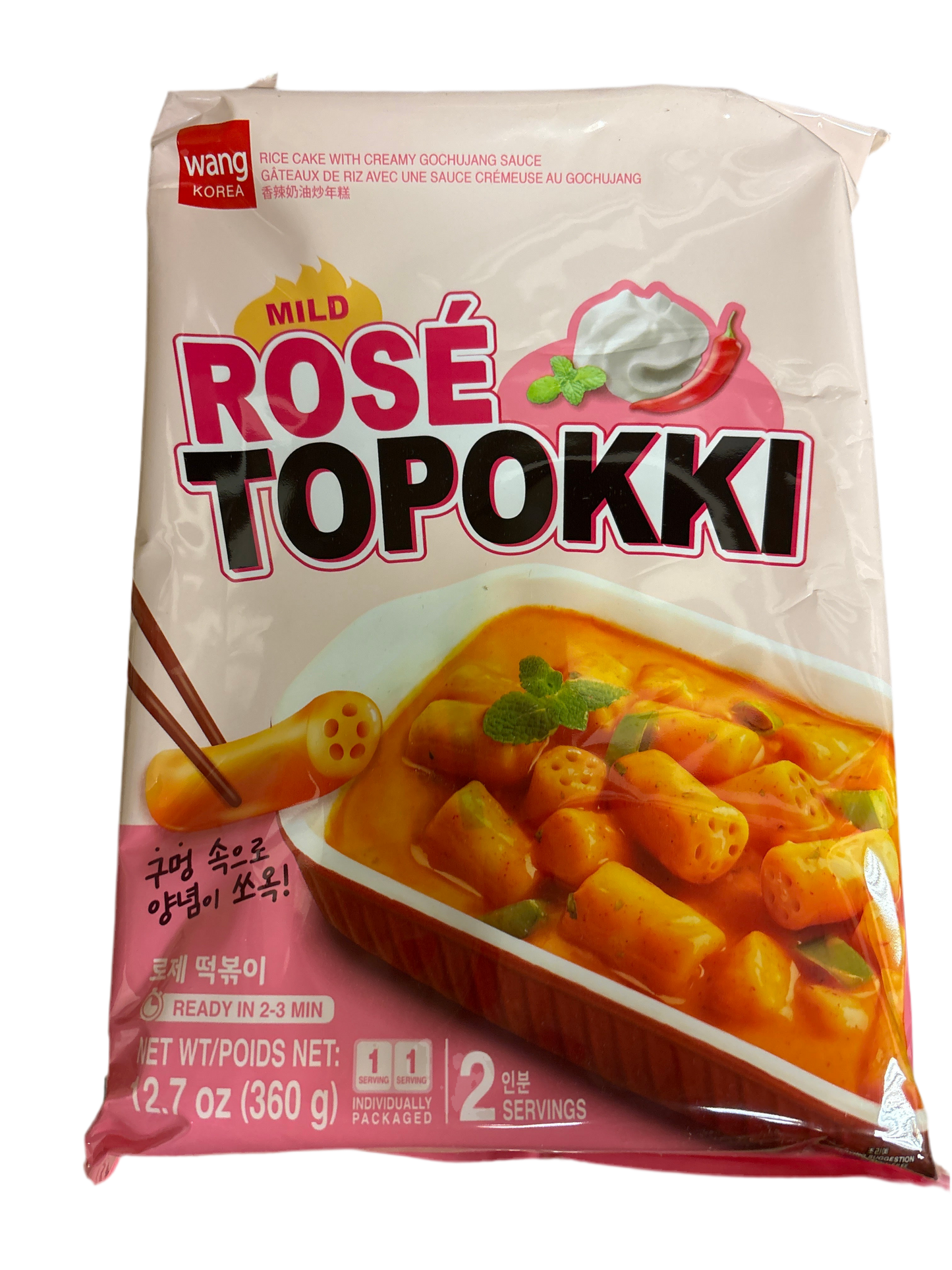 Topokki à la sauce rosé WANG 360g