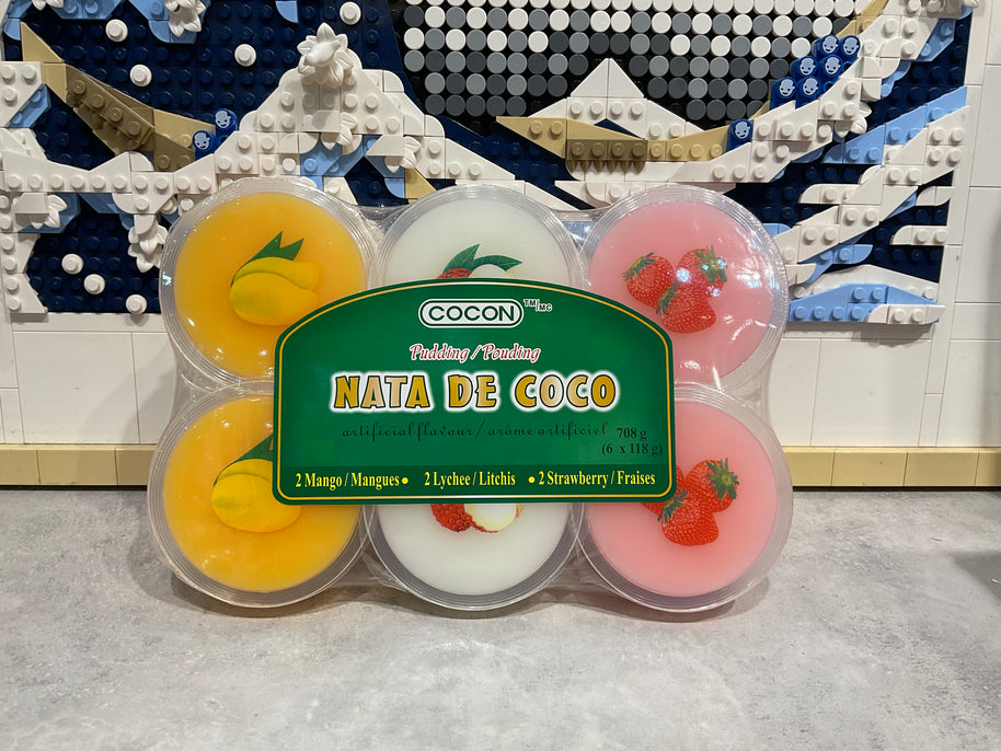Pudding au nata de coco mixte saveur