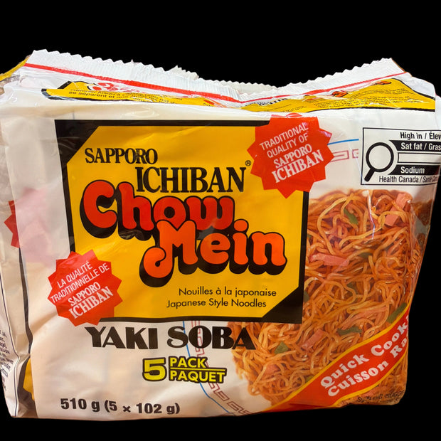 Nouilles instantanées à la japonaise Yakisoba (Chow Mein) SAPPORO ICHIBAN-N