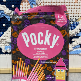 Pocky fraise (12 sachets) Halloween GLICO 144g
