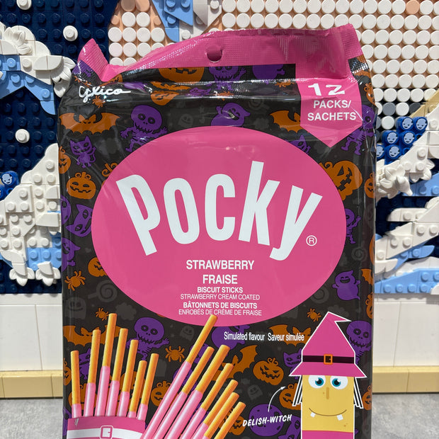 Pocky fraise (12 sachets) Halloween GLICO 144g