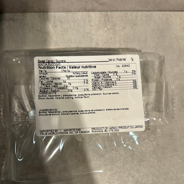 Bonbon MINTIA (saveur pudding ) ASAHI 7g