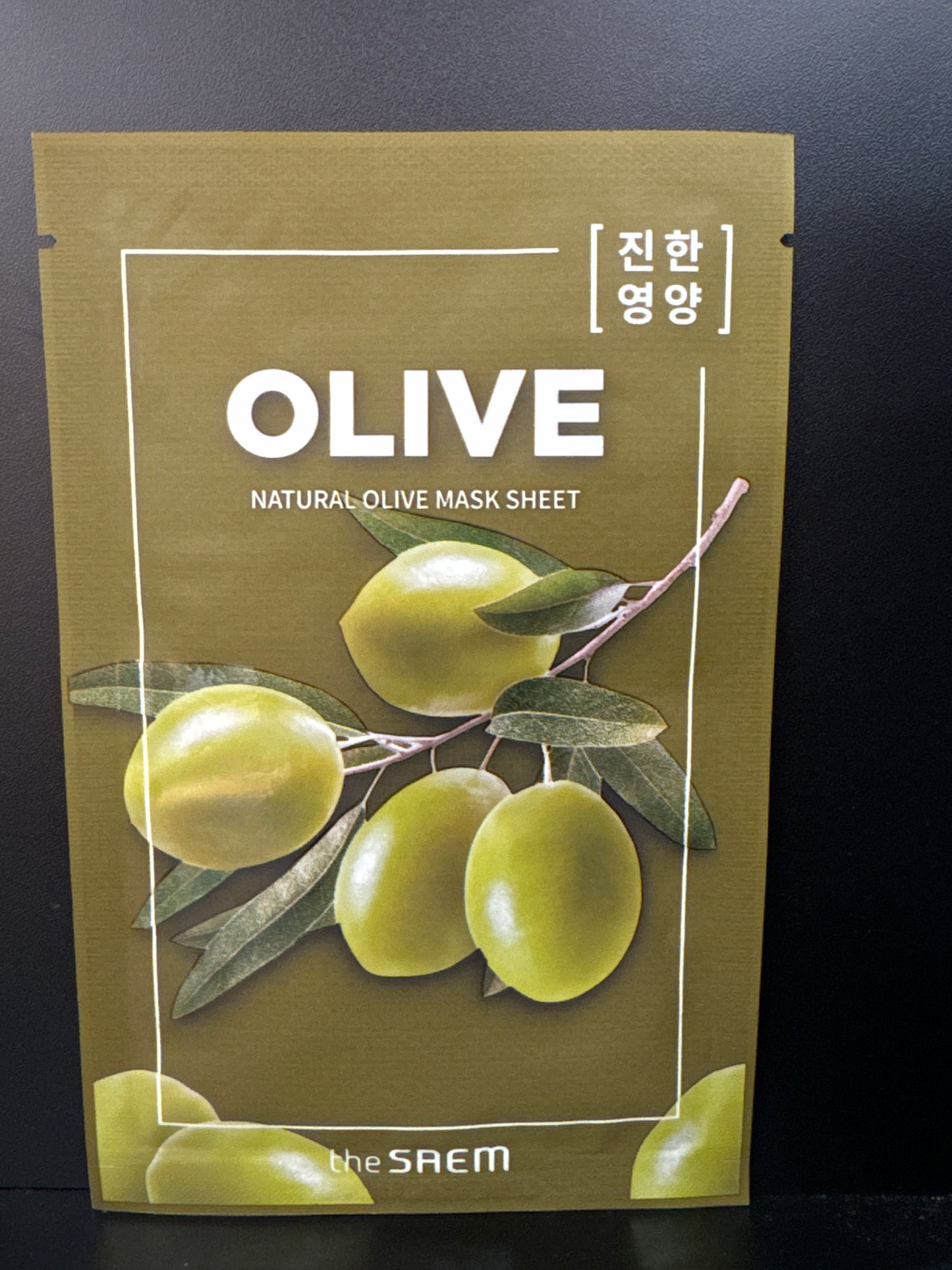 THE SAEM La feuille de masque olive naturel